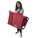 Ver imagem 3 de Cadeira Espreguiçadeira Reclinavel 3 Posiçoes Dobravel Quintal Jardim Praia Lazer Descanso Camping V