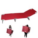 Ver imagem 1 de Cadeira Espreguiçadeira Reclinavel 3 Posiçoes Dobravel Quintal Jardim Praia Lazer Descanso Camping V