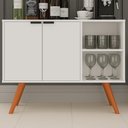Ver imagem 2 de Balcao Buffet Mila 2 Portas 90 Cm Bp Eratto Moveis - Branco