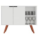 Ver imagem 1 de Balcao Buffet Mila 2 Portas 90 Cm Bp Eratto Moveis - Branco
