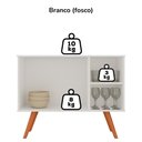 Ver imagem 4 de Balcao Buffet Mila 2 Portas 90 Cm Bp Eratto Moveis - Branco