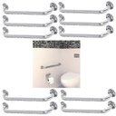 Ver imagem 1 de Alça De Apoio 60cm Barra Kit 10 Uni Acessivel Criança Idoso Gestante Deficiente Anti Queda Acidente