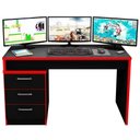 Ver imagem 1 de Mesa Computador Notebook Desk Game Drx 5000 Preto Vermelho