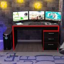 Ver imagem 5 de Mesa Computador Notebook Desk Game Drx 5000 Preto Vermelho