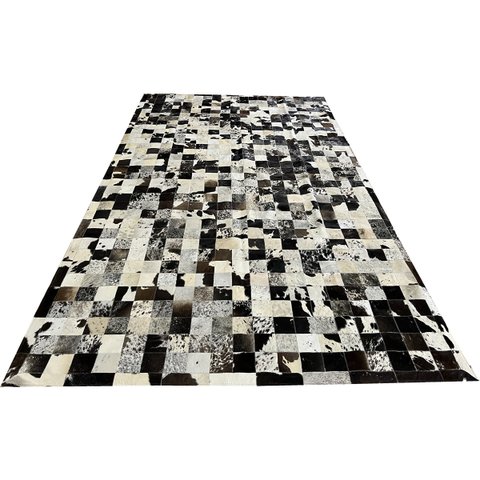 Tapete De Couro marrom café malhado 2,00x3,50 c/b peça 10x10