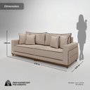 Ver imagem 3 de Sofá para Sala de Estar Living 04 Lugares 216cm Montes Claros