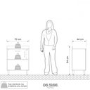 Ver imagem 2 de Balcao de Cozinha Top Class Mdp Preto com Branco Brilho Batrol