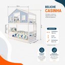 Ver imagem 4 de Treliche Casinha Dos Sonhos com Varanda Madeira Maciça Branco | Azul Megamobilia
