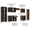 Ver imagem 5 de Armário de Cozinha Completa 325cm Preto/Rustic Emilly Joy Madesa