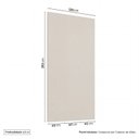 Ver imagem 4 de Painel Liso para TV até 48 Polegadas 120x250cm Aruá CabeCasa MadeiraOriginals Off White