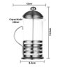Cafeteira Francesa de 350 Ml Inox e Vidro para Café Perfeito - 2
