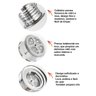 Cafeteira Francesa de 350 Ml Inox e Vidro para Café Perfeito - 4