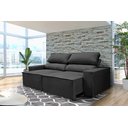 Ver imagem 1 de Sofá Reclinável Retrátil Clean 1,50m:preto