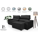 Ver imagem 3 de Sofá Reclinável Retrátil Clean 1,50m:preto