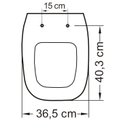 Ver imagem 2 de Assento Sanitário Poliéster Para Louça Angra/Avant/City/Like (Logasa/Incepa/Celite) Aço Sedile
