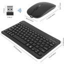Ver imagem 3 de Teclado e Mouse sem Fio A6732 Slim Recarregável Preto