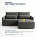 Ver mais imagens de Sofá Cama Reclinável sem Caixa 220cm Tóquio