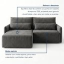 Ver imagem 6 de Sofá Cama Reclinável sem Caixa 220cm Tóquio