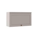 Ver imagem 4 de Armário Aéreo 80cm Cozinha Modulada com Porta Basculante Mdf Cor:fendi com Branco