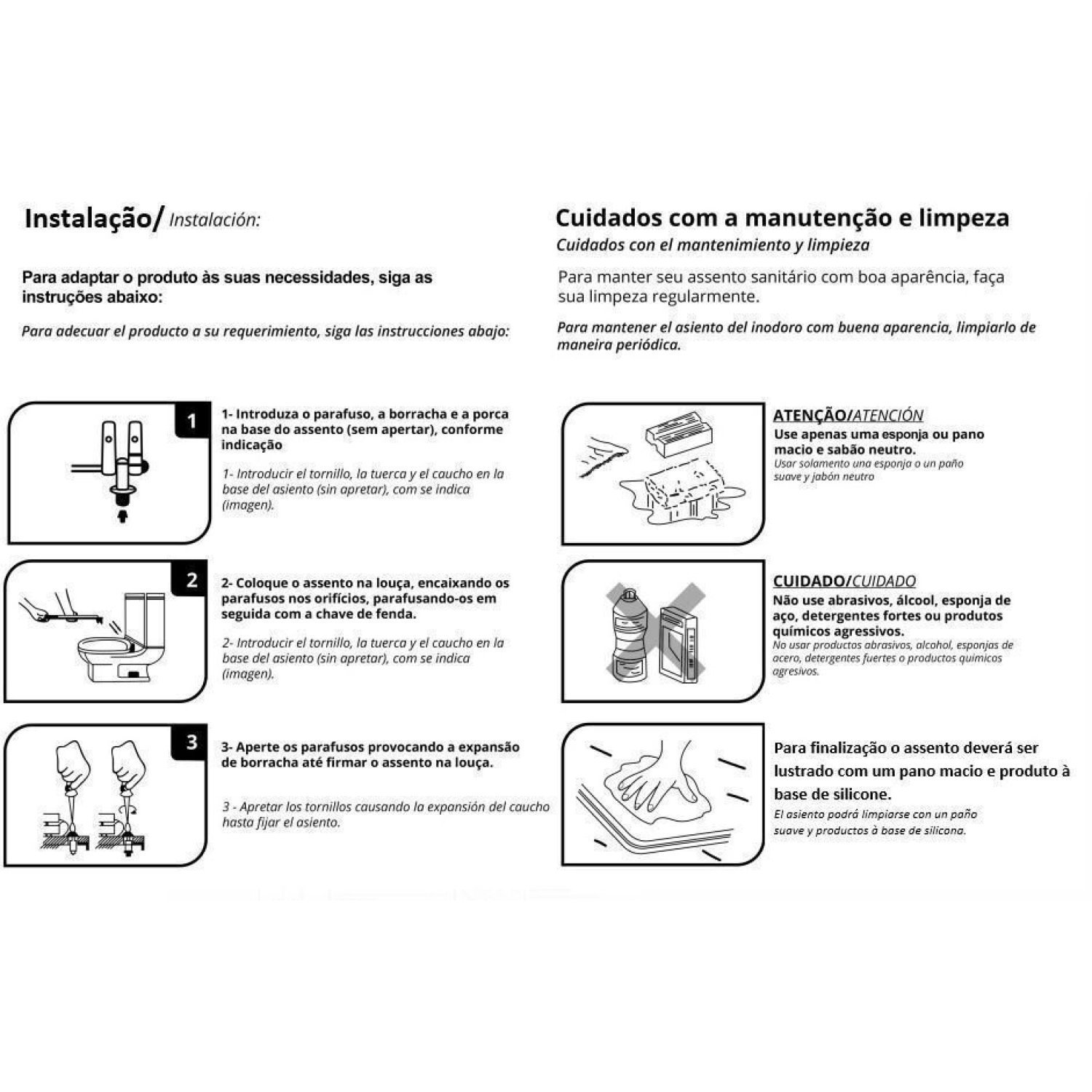 Assento Sanitário Poliéster Para Louça Neo (Incepa) Super Luxo Croma Sedile - 3