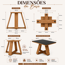 Ver imagem 3 de Mesa Moderna em MDF Base Cruzada com Tampo de Vidro 120x80 Preto