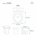 Ver imagem 2 de Assento Sanitário Poliéster Para Louça Polo (Hervy) Aço Sedile