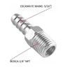 Espigão Fixo Macho Rosca NPT 1/4" x 5/16" - DDS R102 - 2