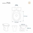 Ver imagem 2 de Assento Sanitário Poliéster Para Louça Polo (Hervy) Aço Sedile