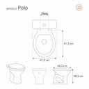 Ver imagem 2 de Assento Sanitário Poliéster Para Louça Polo (Hervy) Aço Sedile