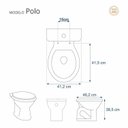 Ver imagem 2 de Assento Sanitário Poliéster Para Louça Polo (Hervy) Aço Sedile