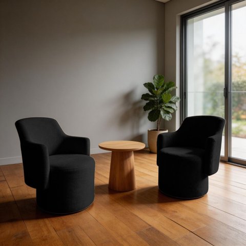Kit 2 Poltrona Orgânica Decorativa Elegante Minimalista Sala