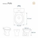 Ver imagem 2 de Assento Sanitário Poliéster Para Louça Polo (Hervy) Aço Sedile