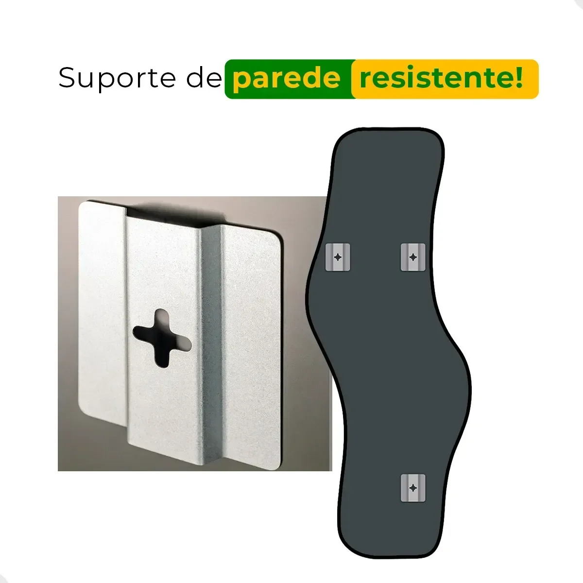 Ver imagem 6 de Espelho Decorativo Orgânico Led Frio 170x70 Suporte de Parede Waves Sala Quarto Banheiro Escritório