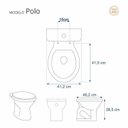 Ver imagem 2 de Assento Sanitário Poliéster Para Louça Polo (Hervy) Aço Sedile