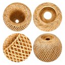 Ver imagem 6 de Pendente Sumatra Meia Lua 30cm em Fibra de Bambu P-Sumatra-30 Gmh ST3161