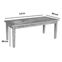 Ver imagem 2 de Mesa de Jantar 2,5 M Madeira Maciça com Pátina Mhm Móveis Brasil