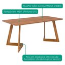 Ver imagem 6 de Mesa de Jantar Caju com 6 Cadeiras Estofadas Palmas Linho Cinza Ornar