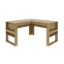 Ver imagem 3 de Mesa para Escritório Angular Branco Tecnomobili Me4145 Cor: Amêndoa