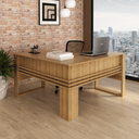 Ver imagem 2 de Mesa para Escritório Angular Branco Tecnomobili Me4145 Cor: Amêndoa