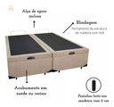 Ver imagem 3 de Base Box King com Baú 193x203x42cm Blindada com Pistão Suede Cor Cinza