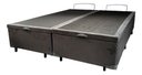 Ver imagem 2 de Base Box King com Baú 193x203x42cm Blindada com Pistão Suede Cor Cinza
