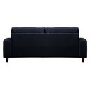 Ver imagem 7 de Sofá Decorativo Sala de Estar Asgand 3 Lugares 200cm Couro Azul Marinho - Mozzelar