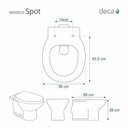 Ver imagem 2 de Assento Sanitário Poliéster para Louça Spot (Deca) Aço Sedile Branco