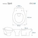 Ver imagem 2 de Assento Sanitário Poliéster Para Louça Spot (Deca) Aço Sedile