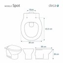Ver imagem 2 de Assento Sanitário Poliéster Para Louça Spot (Deca) Aço Sedile