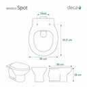 Ver imagem 2 de Assento Sanitário Poliéster Para Louça Spot (Deca) Aço Sedile