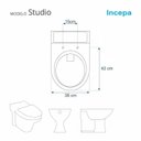 Ver imagem 2 de Assento Sanitário Poliéster para Louça Sedile Studio (incepa) Aço