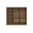 Ver imagem 2 de Guarda Roupa Casal 5 Portas e 4 Gavetas Flex N564 Canela - Kappesberg