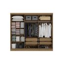 Ver imagem 4 de Guarda Roupa Casal 5 Portas e 4 Gavetas Flex N564 Canela - Kappesberg
