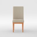 Ver imagem 3 de Kit 8 Cadeiras Estofadas para Sala de Jantar Bege